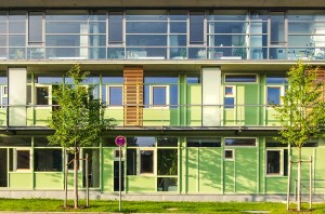 Endter Architektur im öffentlichen Bau: Neubau eines Amtsgebäude bei München, Fassadendetails